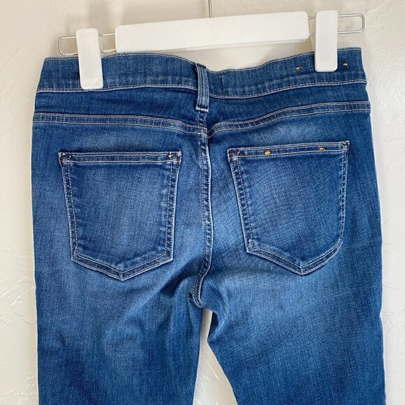 Anthropologie Pilcro and the Letterpress Serif Skinny Ankle Jeans Raw Hem 26 - Picture 6 of 9